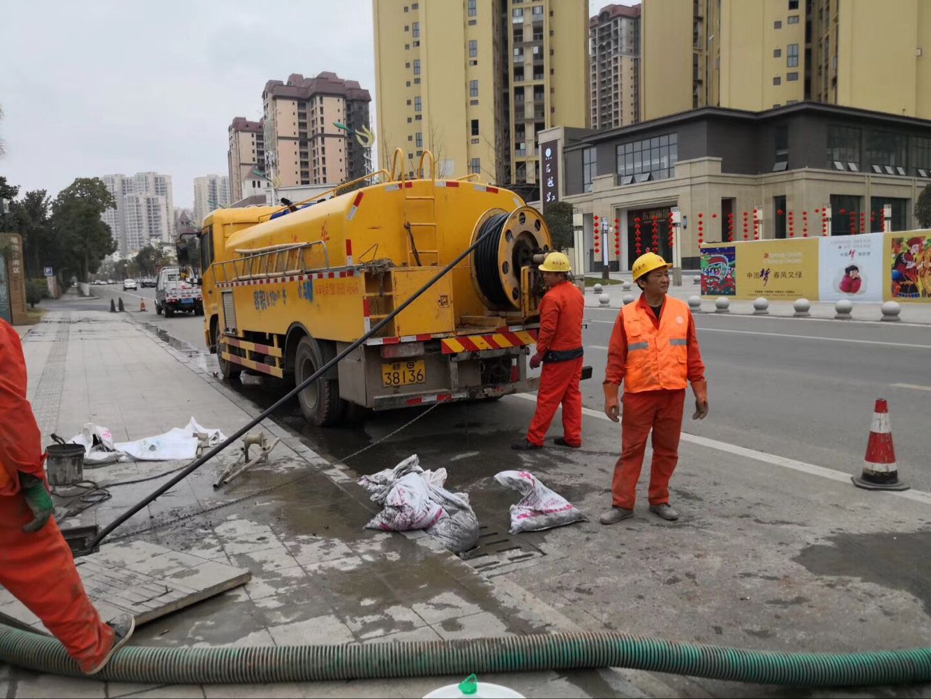 佳县排污管道清淤-管道清洗